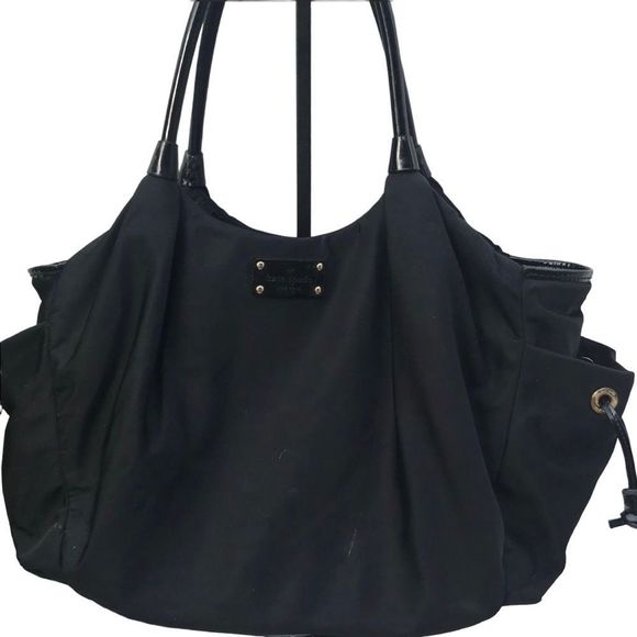 Kate Spade ♠️ Large Black nylon diaper Bag - Picture 1 of 9